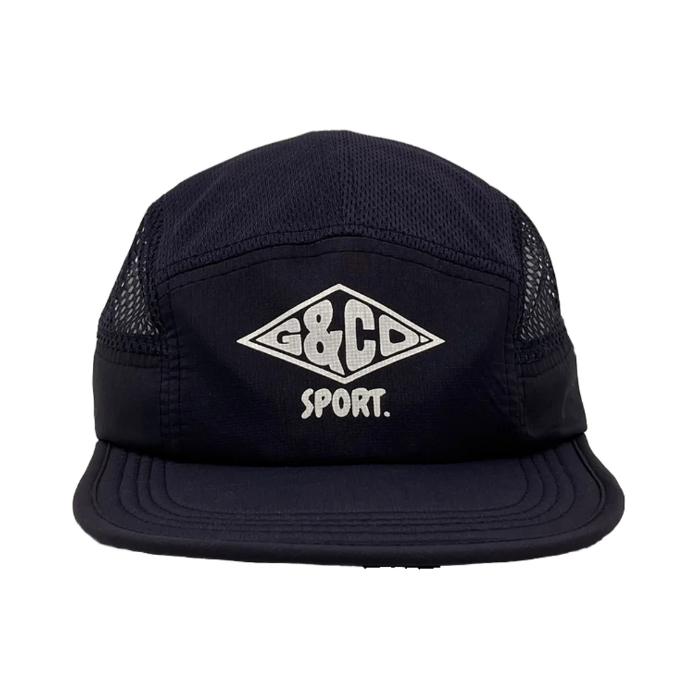 Custom Polyester Nylon 5 Panel Cap with 3m reflective printing logo Foldable Quick Dry Running Camp Hats 5 Panel For Men Women