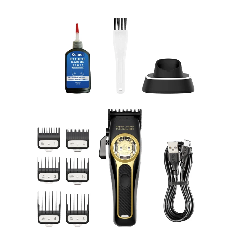 KEMEI km 2373 Manufacturer Professional Barber Trimmer Cordless Hair Trimmer Hair Cutting Clipper With Charging Base