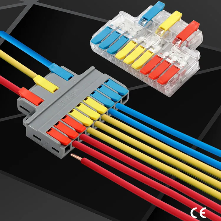 2022 new arrival Cable Wire Splitter Quick Connection MINI Wire Electrical 3 In 9 Out Terminal cable distributor