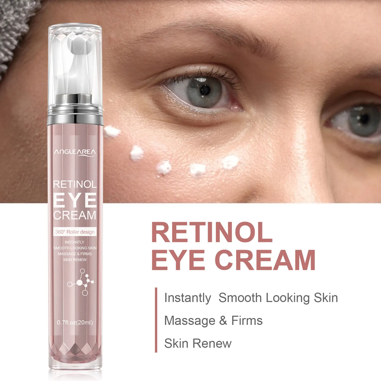 0.7 oz 20ml Eye Cream Wholesale OEM/ODM Cosmetics Magic Under Eye Bags Dark Circle Removal Wrinkle Eye Cream