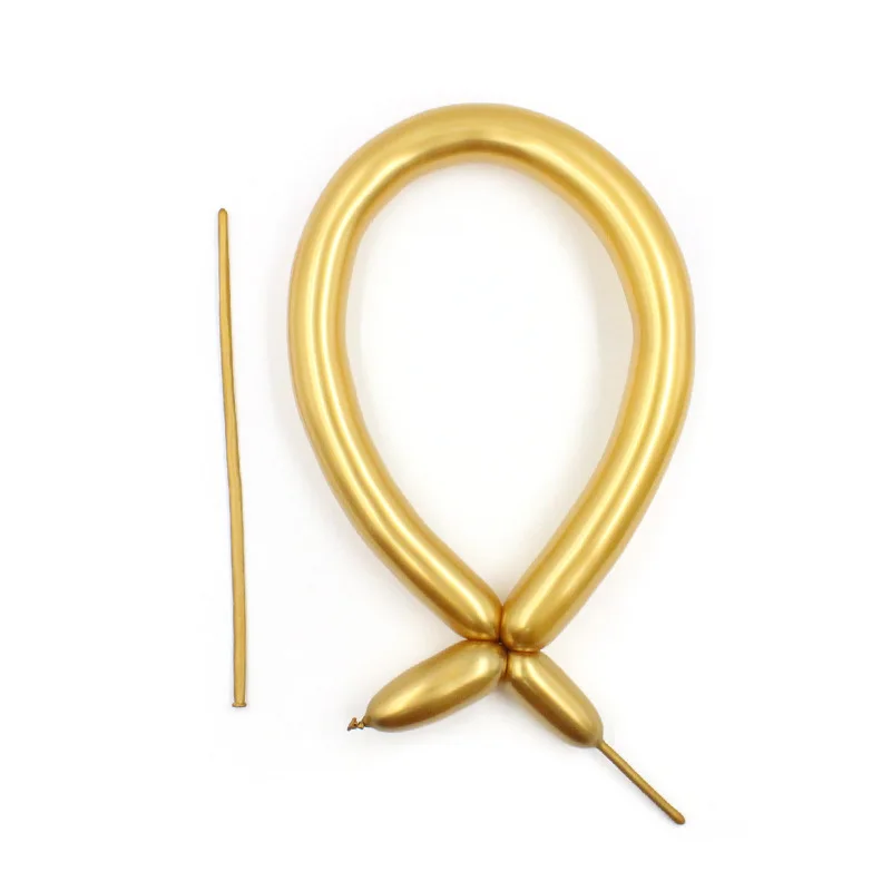 High Quality Metallic 260 Balloons Long Magic Woven Balloons Hundred Shape Kids Toys Wholesale