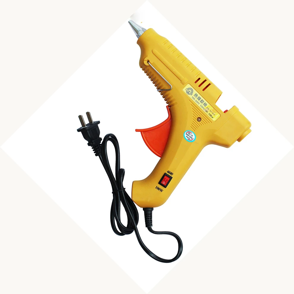 Промышленный термоклеевой пистолет с переключателем и быстрым нагревом, 100 Вт