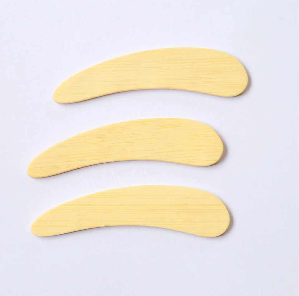 Маленькие деревянные бамбуковые ложки для макияжа, шпатель, гладкие шпатели для восковой депиляции, косметическая ложка, деревянная палочка «сделай сам» для крема для лица