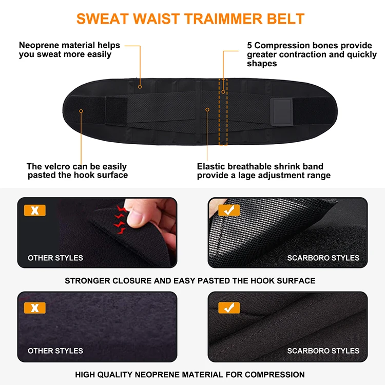 Custom Waist Cincher Belly Slimming Weigh Loss Waist Trainer Tummy Control Sport Sweat Women Shaper