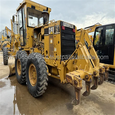 Used Motor grader 140H Original Caterpillar CAT 140H 140G 120G Motor Grader for Sale original painting