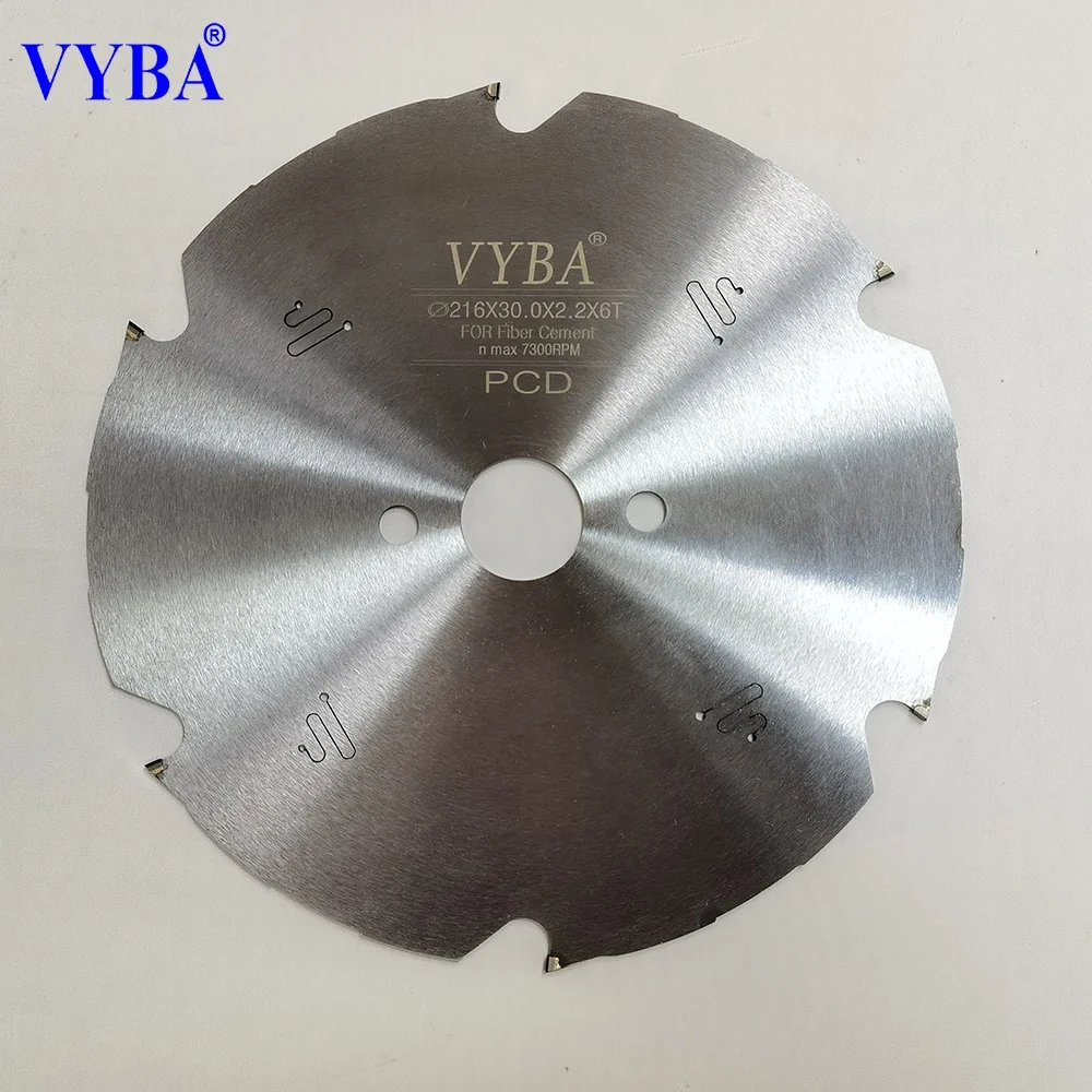Diamond Saw Blade for Fiber Cement Products Cutting Blade, 216mm x 6 Teeth with 1-Inch Bore
