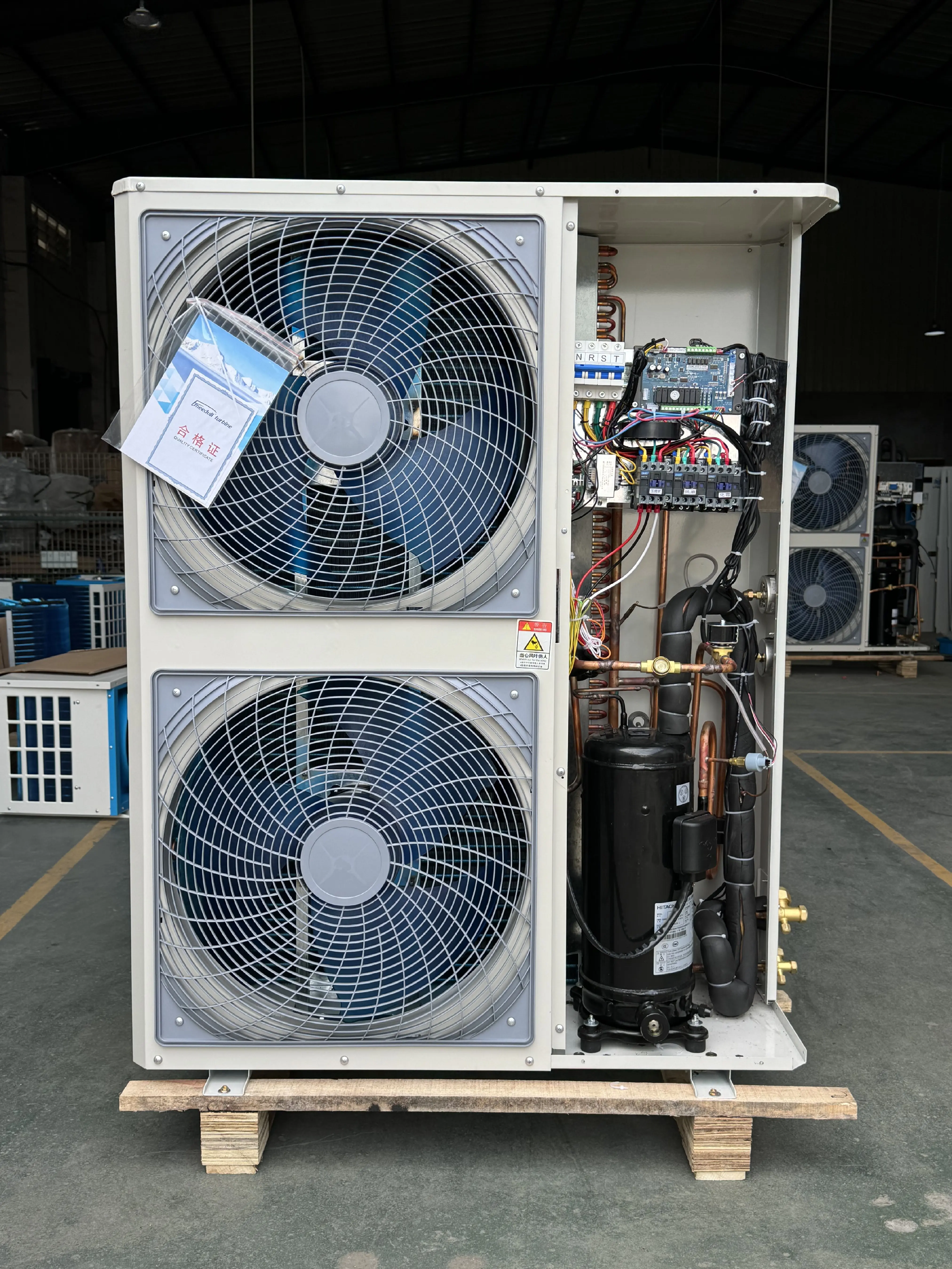 Mayoule Copeland Emerson 5HP quick freezer compressor and evaporator unit box type air-cooled condensing unit