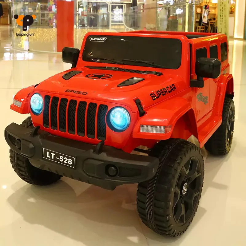 New 12V Kids Electric Car with Remote Control 2-Seater Ride-on Toy for Boys & Girls Plastic Material & Four Wheels