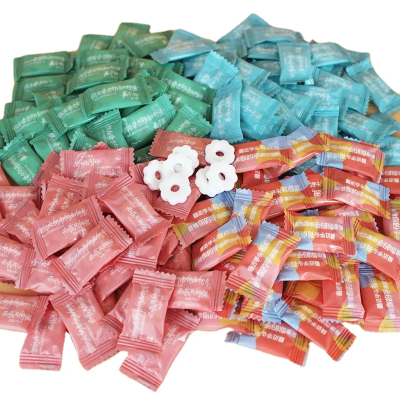 Индивидуальная печать логотипа обертка без сахара мятные конфеты