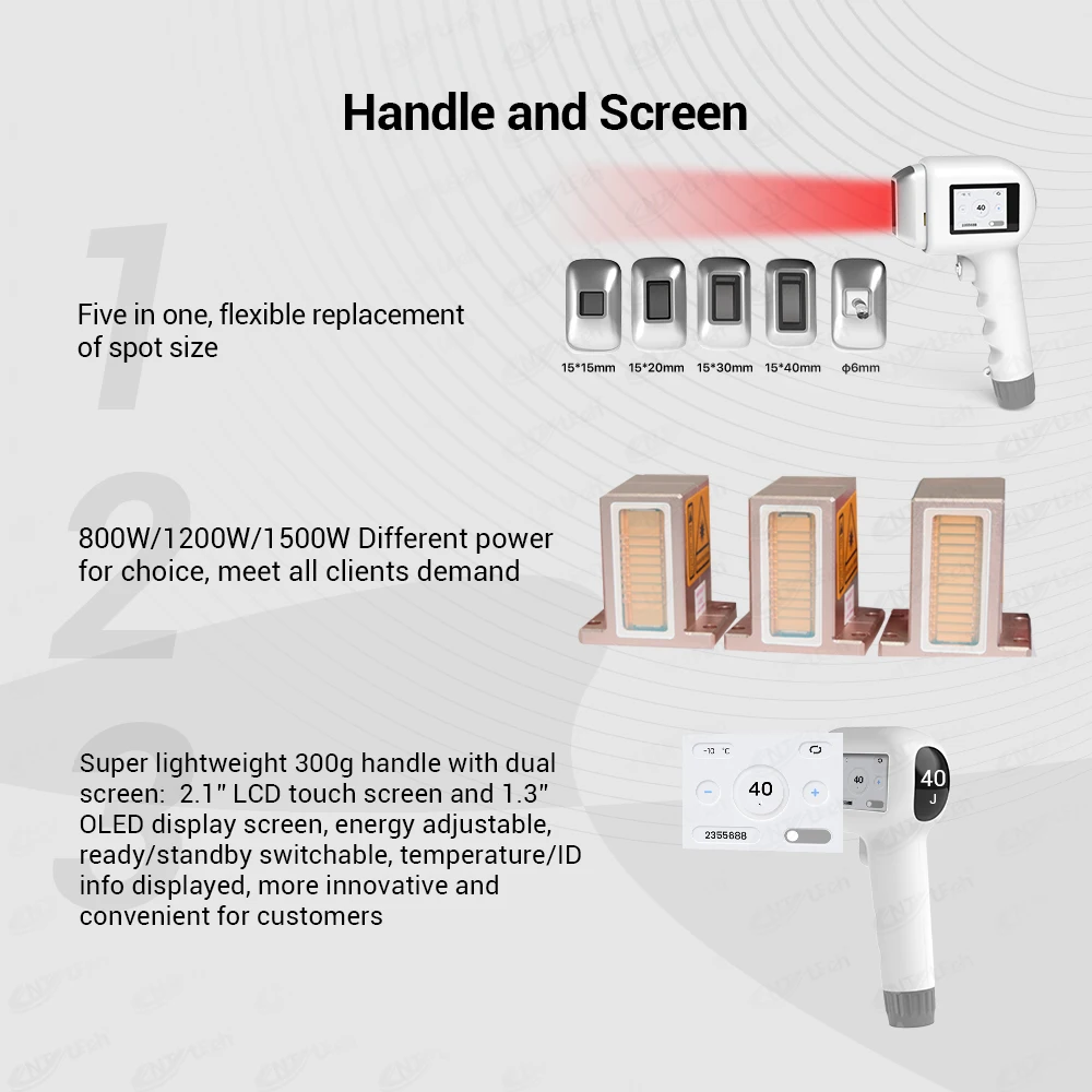Different spot size permanent bikini hair laser removal machine