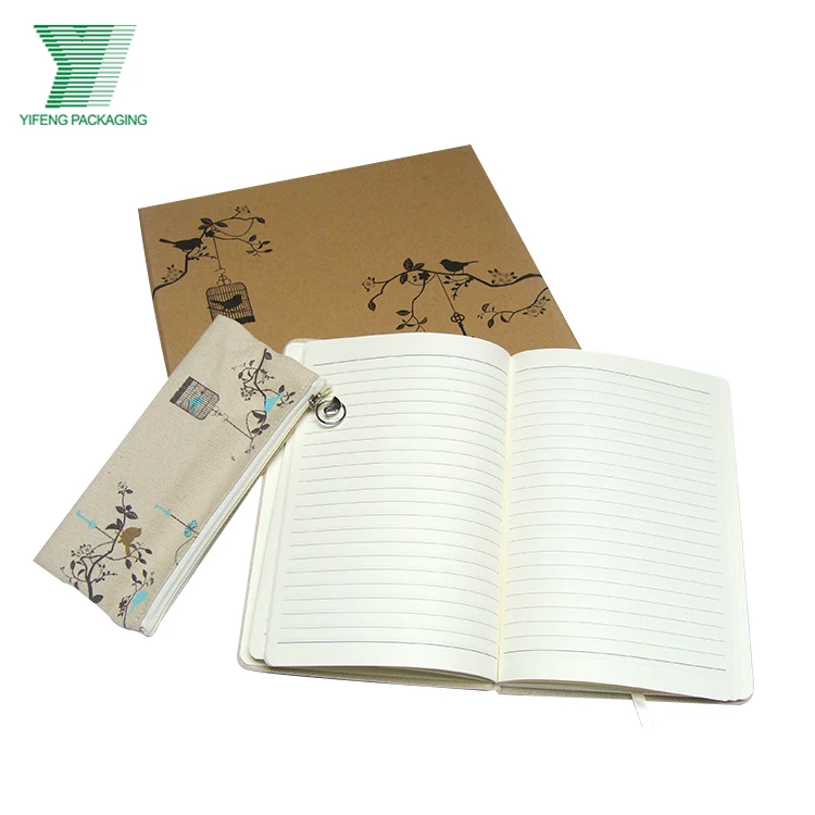 Festival Student Gift Packaging Box with one Softcover Color Printing  notebook