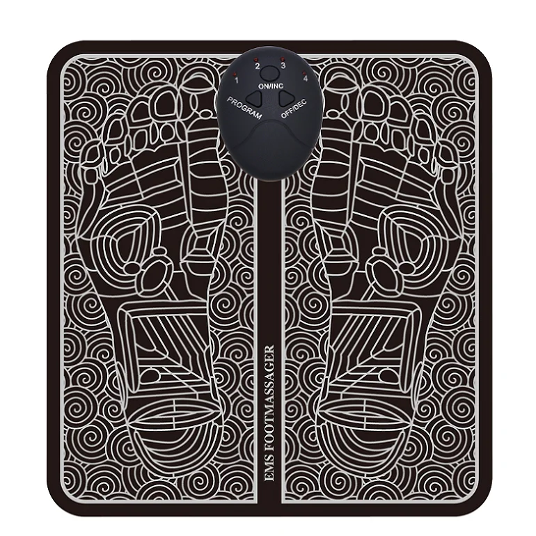 EMS Foot Massager Foldable Pulse Electric Vibration Portable Foot Massage Pad