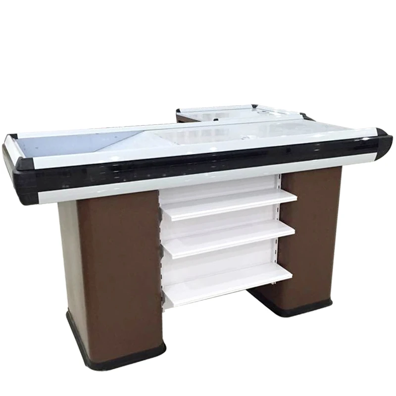 CC-13 Supermarket Checkout Counter Cashier Desk Checkout Counter Stainless Steel CN;GUA Orange 10 Working Days 1100*1100*850mm