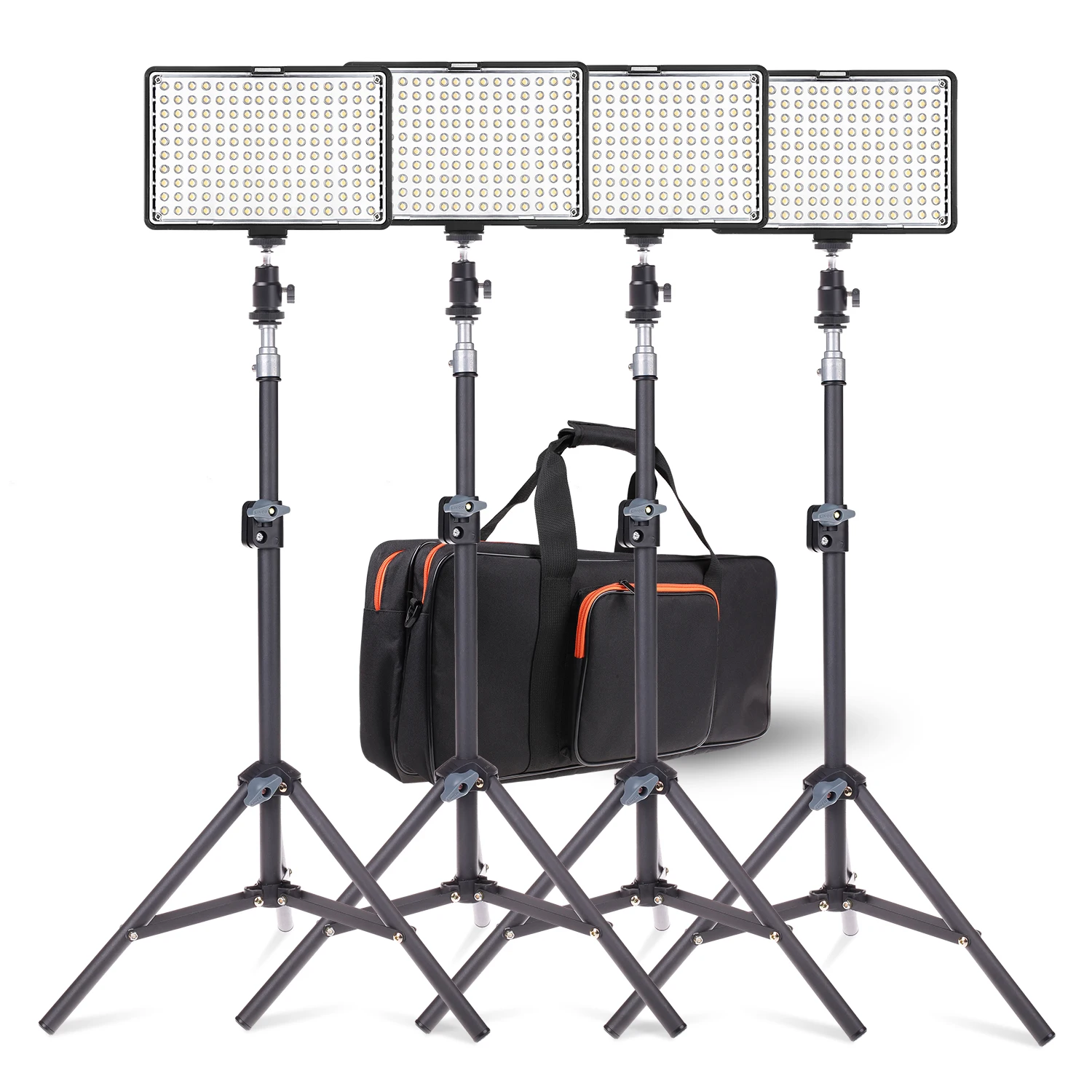 TRAVOR TL-160S 4 комплекта 3200 k-5600 k видео светильник ing фотографическое оборудование камера Студия двухцветный