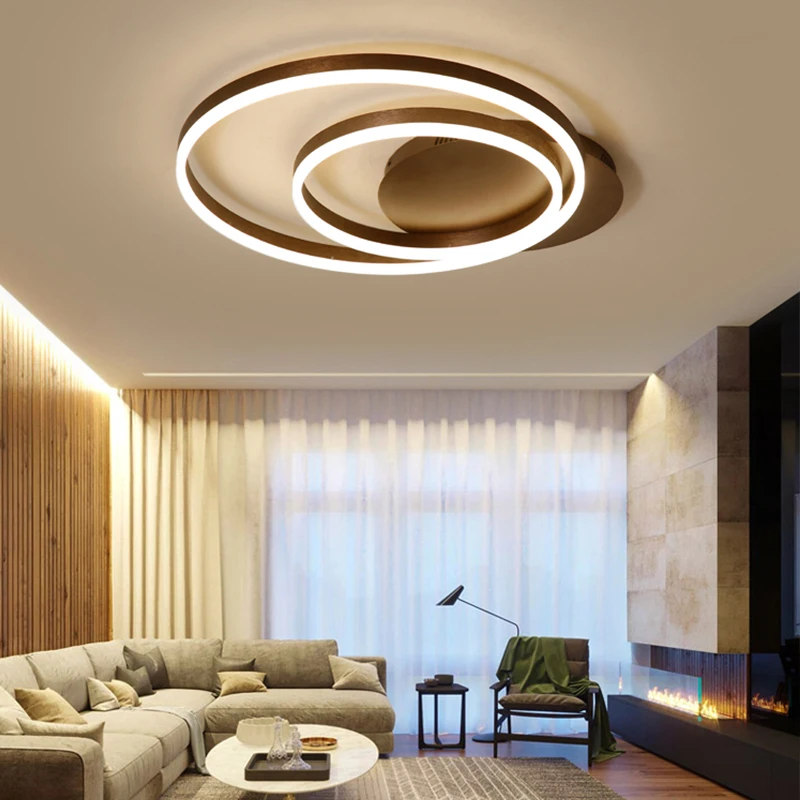 Living room lamp modern minimalist LED ceiling lamp atmosphere home Nordic round smart dimming bedroom study lamp