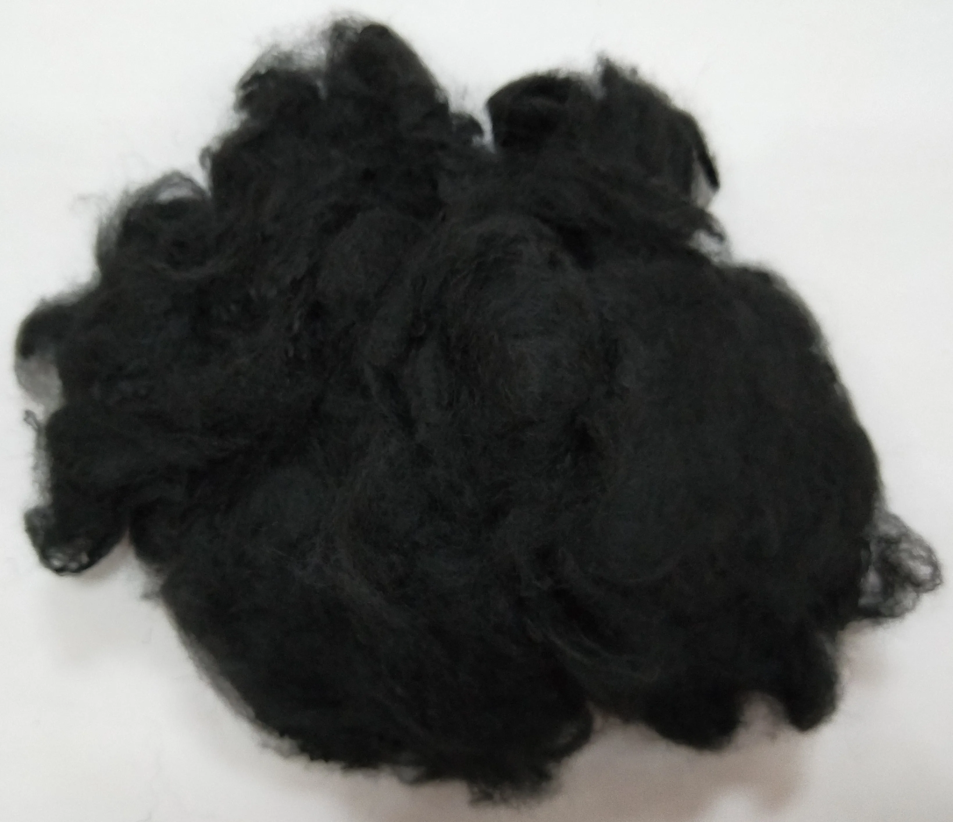 3D/6D/15D Black FR flame retardant polyester staple fiber