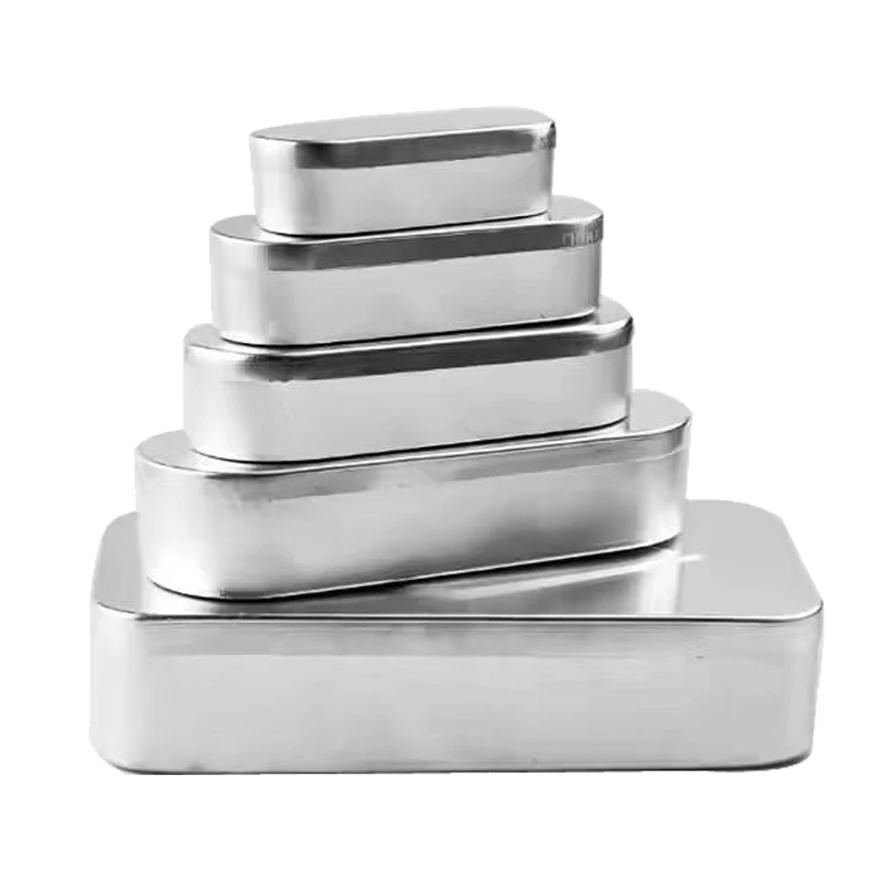 Top Quality Oval Stainless Steel Sterilization Surgical Instrument Box Medical Tray