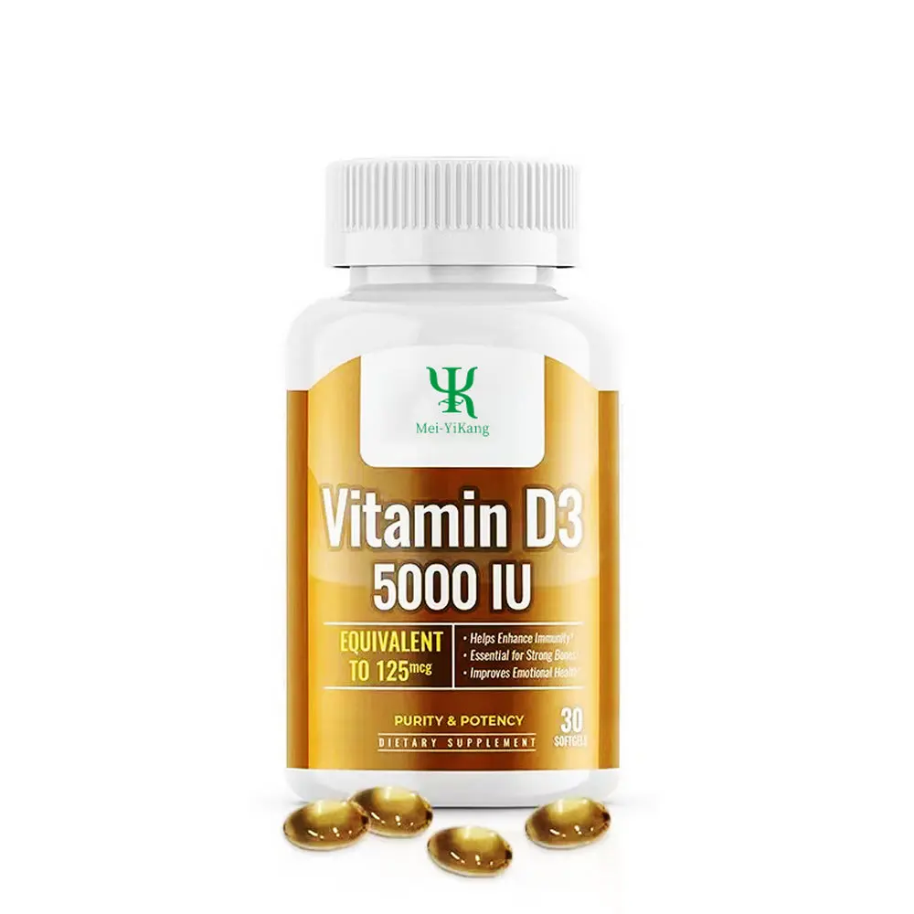 Пользовательские D3 Витаминная поддержка иммунного здоровья softgels витамин d3 Витамин k2 для здоровых капсул