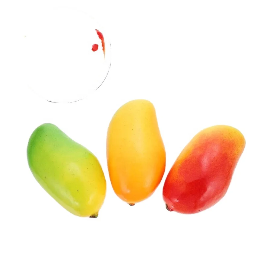 wholesale cheap yellow realistic Artificial fake Mango for Decor