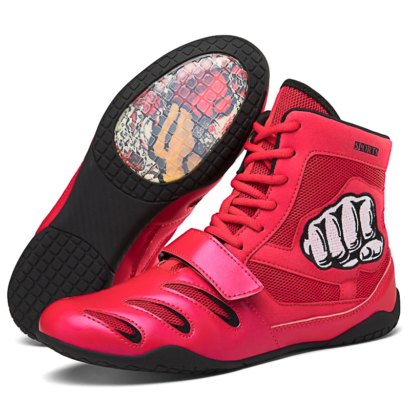 New Style Wholesale Custom manufacturer professional indoor sports High Top Wrestling boxing shoes