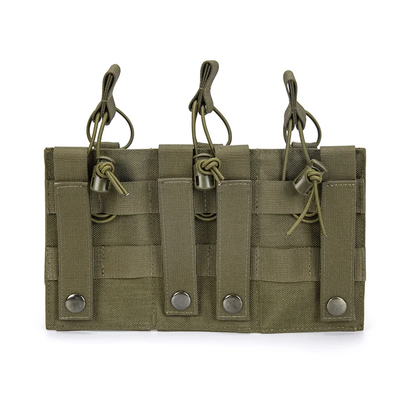 GAF small pouches tactical 1000D nylon triple mag pouch training outdoor laser cut molle system attached to vest pouches