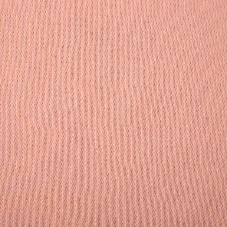 Cotton Polyester Knitted CVC plain Dye French Terry Fabric for hoodie