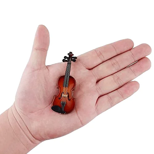 1/12 1/6 Dollhouse Miniature Violin Instruments Mini Concert Hall Scene Props decor Doll Accessories