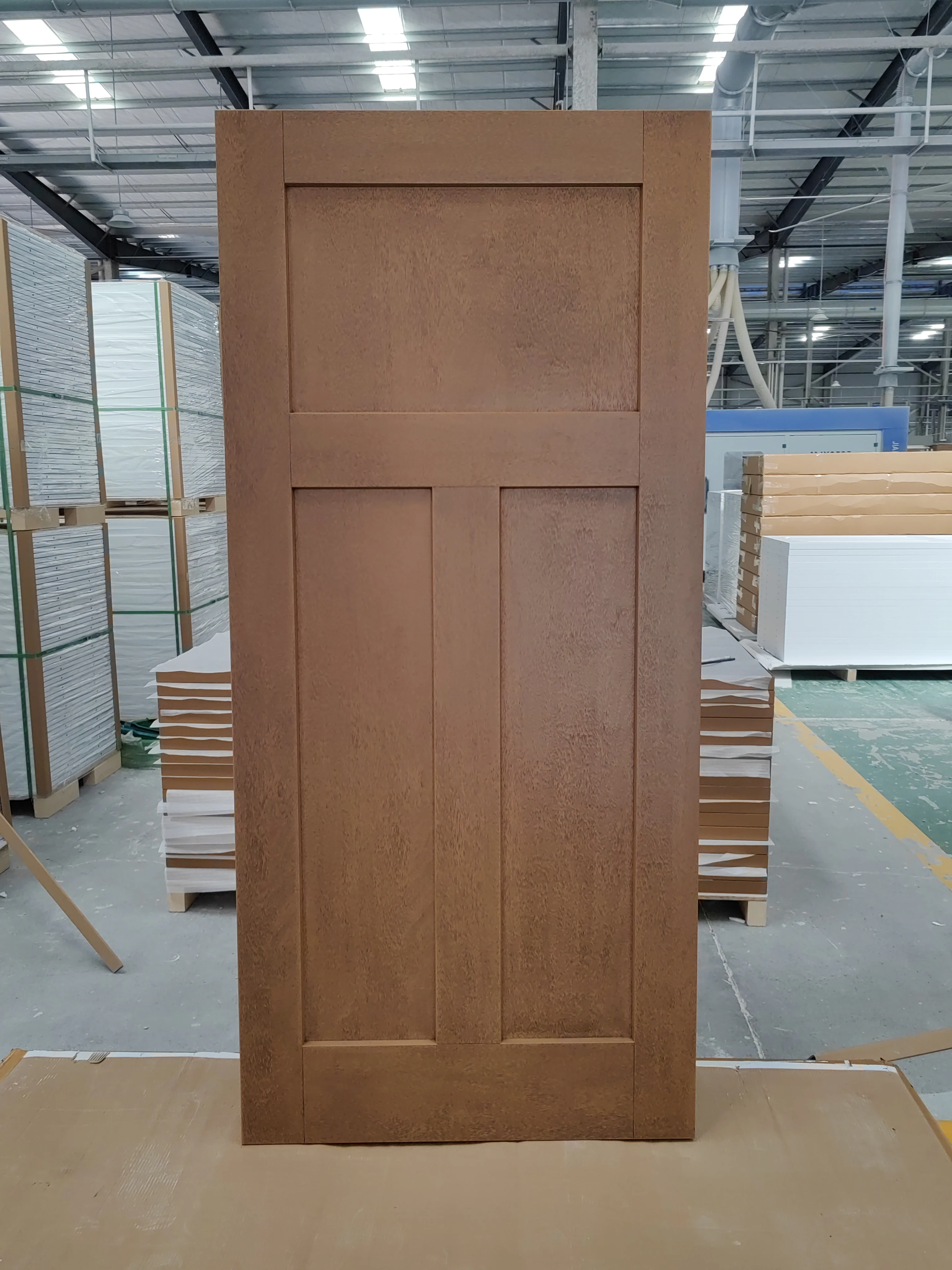 Smooth Fiberglass Entry Door Slab (6 Panel)  35.7 x 79 / Without Glass: Half Lite 23 x 37 Cut Out
