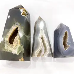 Wholesale Natural Wand Crystals Healing Stones Crystal Point Crystal Tower Agate Geode Point For Feng Shui