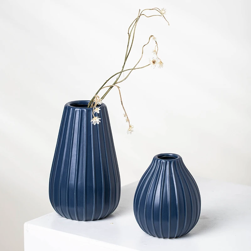 Yuanwang Decorative Ceramic Flower Vase Ceramic Vase Set Indoor Plant Vase