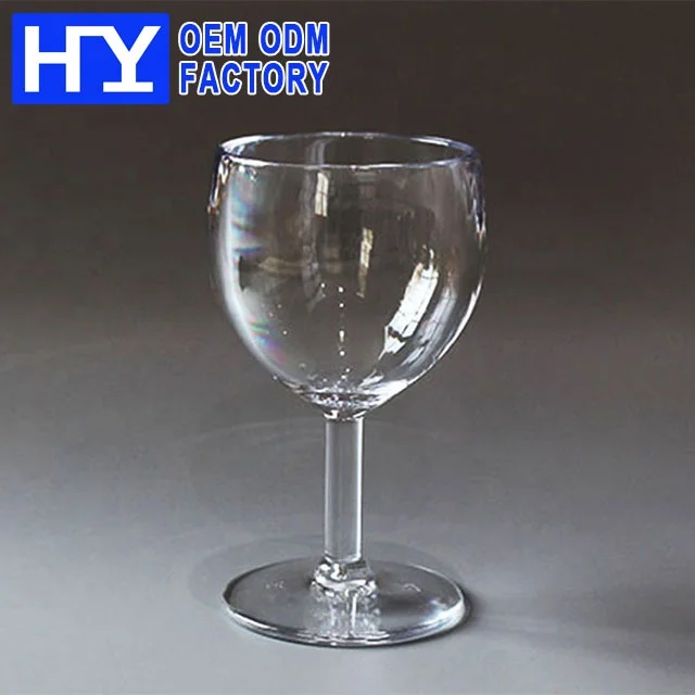 8oz Reusable Unbreakable Polycarbonate Wine Glasses