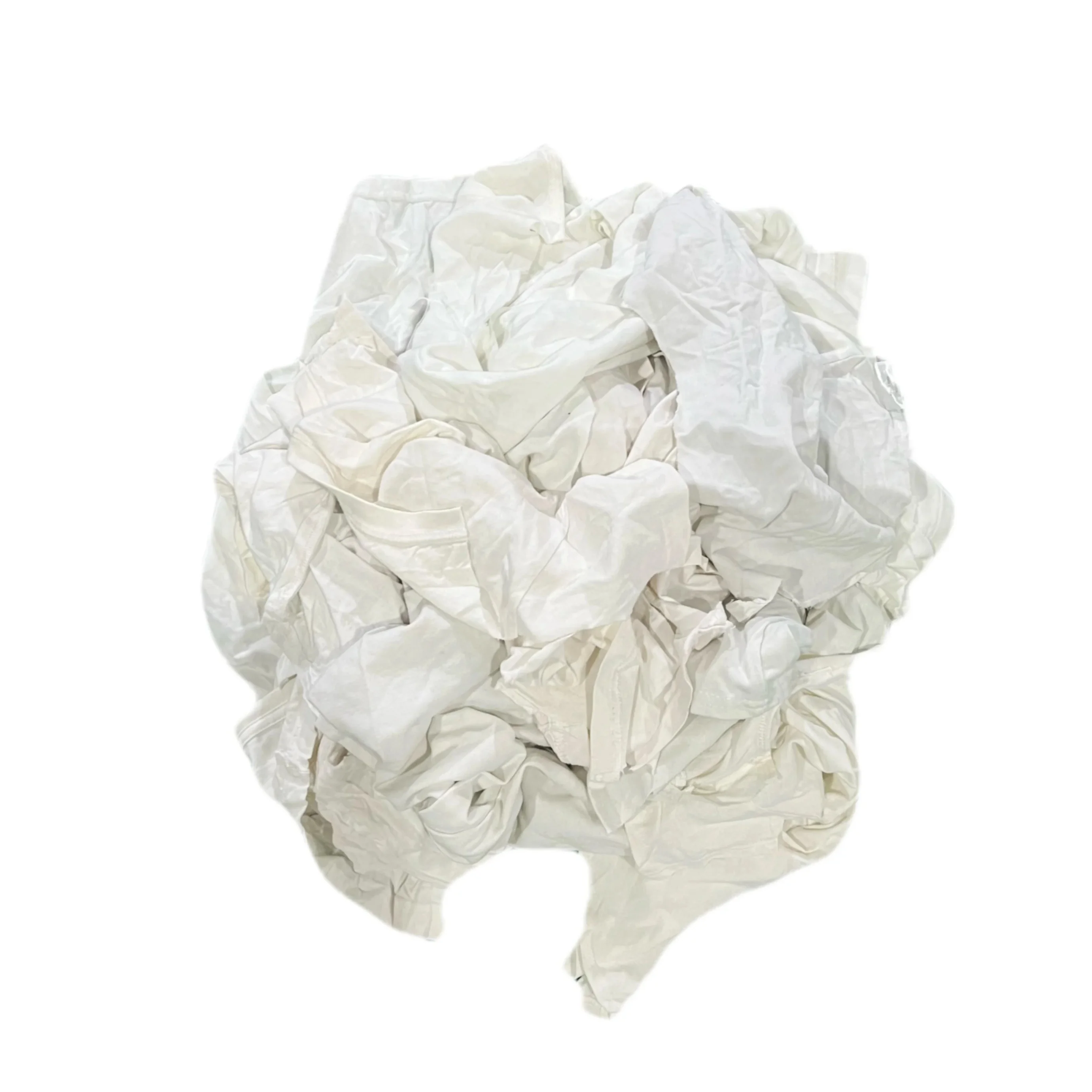 Used Paint-Coat Industrial Textile Cotton Waste Rags White T-shirt 100% White Cotton Rags for Industrial Wiping Cleaning Rag