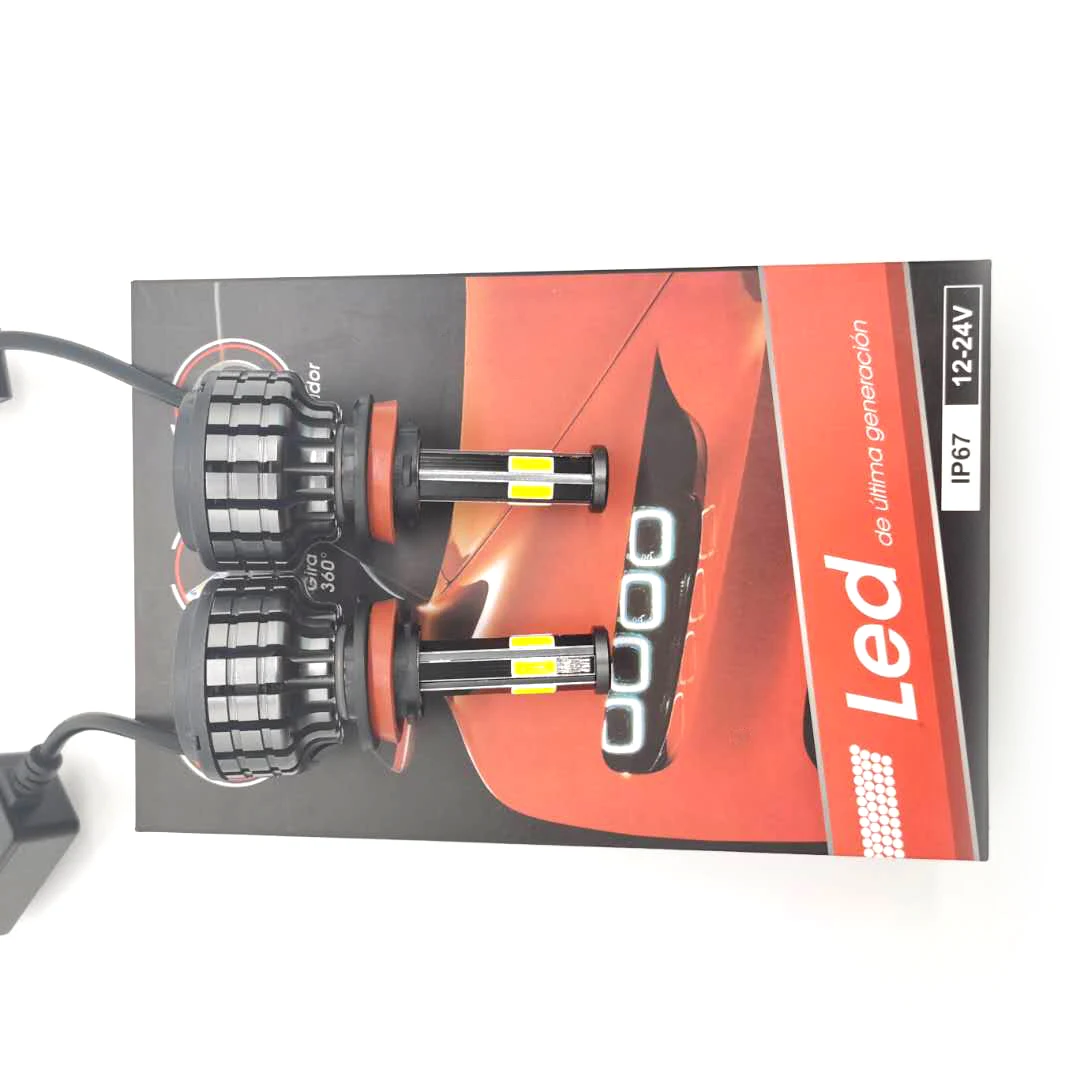 
Etclite автомобильная светодиодная лампа H7 лампы 12V 50W 3200Lm авто фары 6000 К H11 Canbus фара corolla 2015 