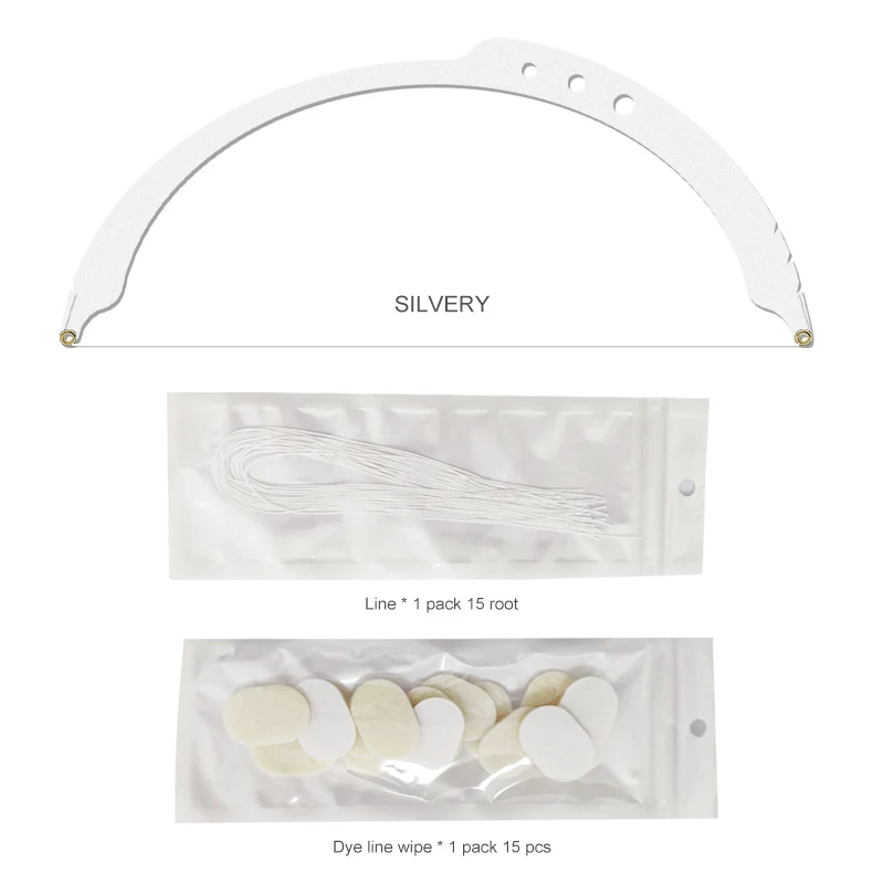 Stainless Steel Bow Arrow Eyebrow Measuring Tools Permanent Microblading Eyebrow Tattoo Ruler for Microblading Supplies