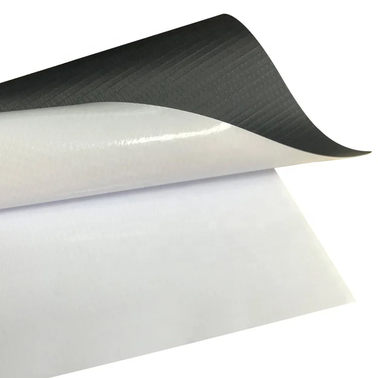 Customized 300g black back pvc flex supplier banner material roll panaflex Factory Direct Price ( 500*500 9*9 hot lamination )