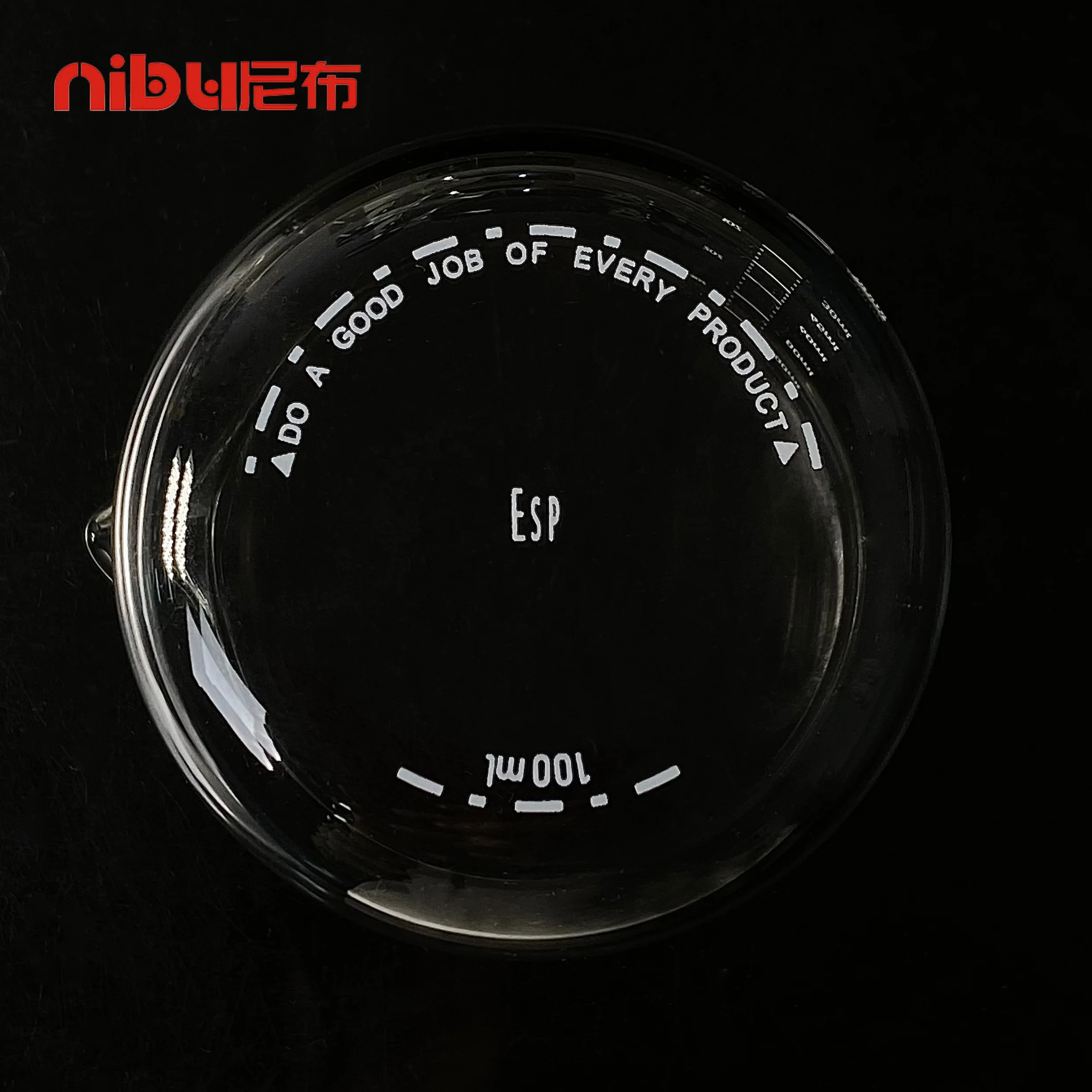 NIBU Barista Tools V-shaped Spout 3.52OZ Espresso Shot Glass Milk Cup Coffee Measuring Cup