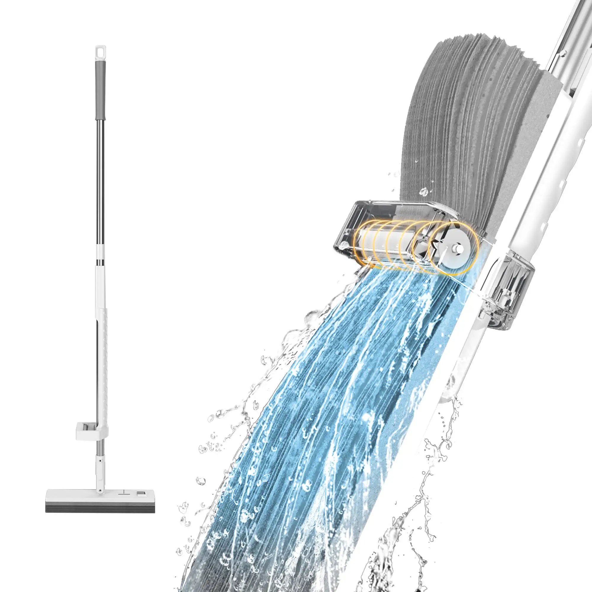 Amazon J28 PVA Sponge Mop Squeeze Mop with Self Wringing Magic Mop For Floor