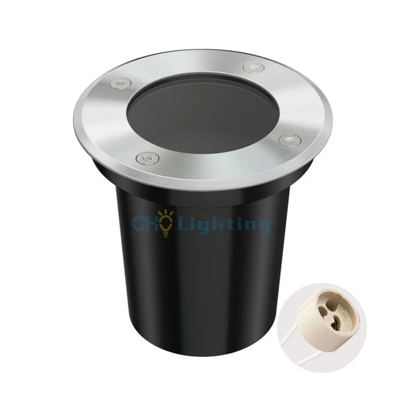 Stainless Steel 201 304 316 IP67 Recessed Buried Garden 2 Holes GU10 inground Light Fixture Lamp