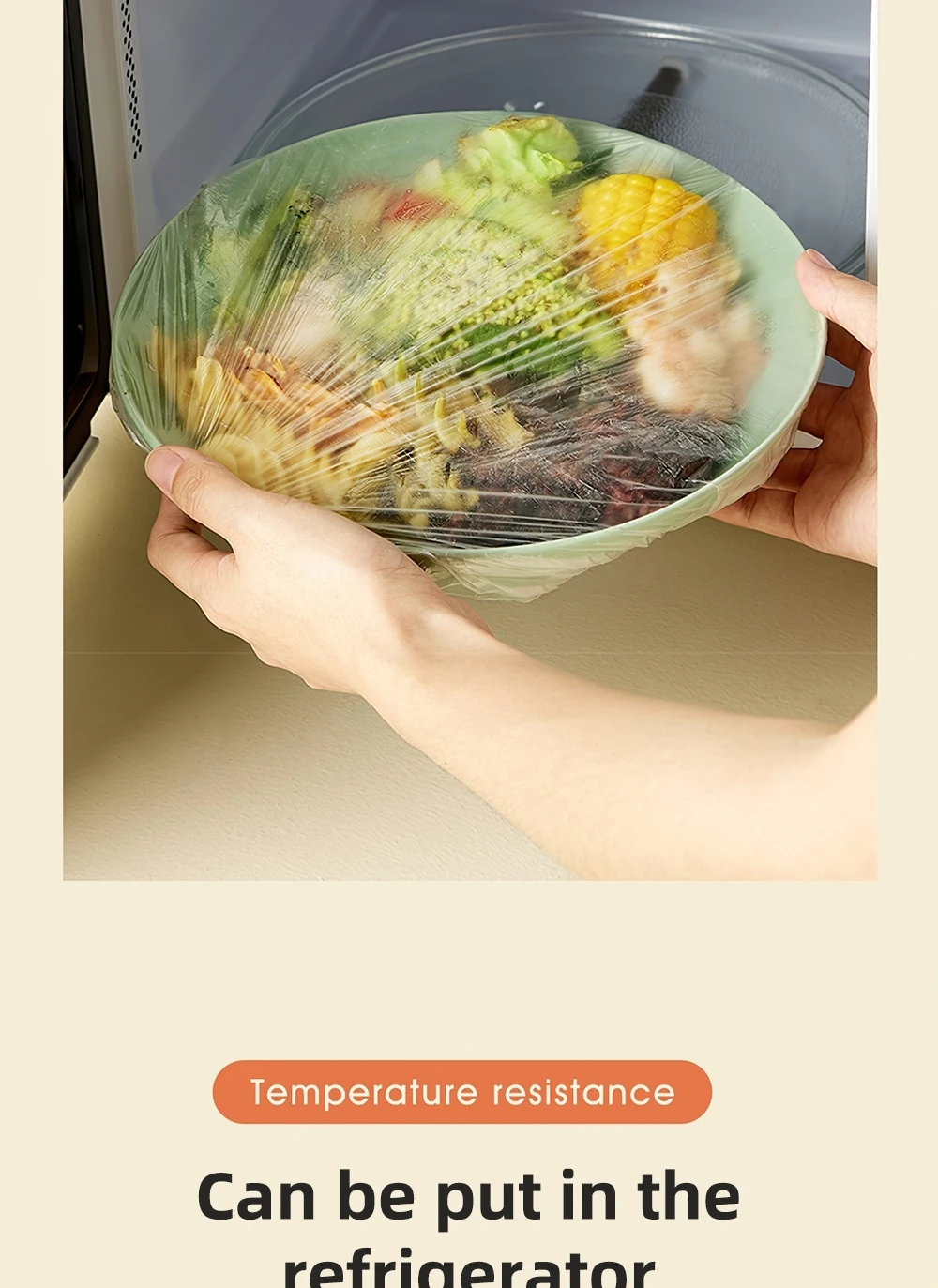 Plastic Wrap Disposable Food Cover Durable Plastic Food Fruit Saver Lid Bowls Storage Kitchen Environmentally Fresh Keeping Bags