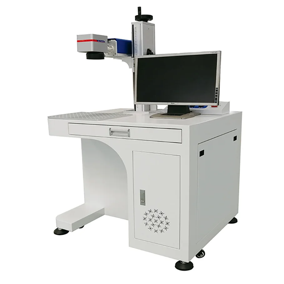30W 50W 60W MoPA Color Stainless Steel Laze Printer Fiber Laser Marking Engraving Machine