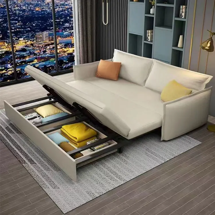 New Style Multi-functional Factory Price Sofa Metal Bed Frame With Pullout Function