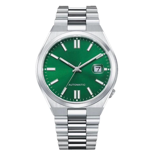 Custom Top Manufacturer Fashion Watch Luxury Silver Color Stainless Steel Mechanical Watches For Men