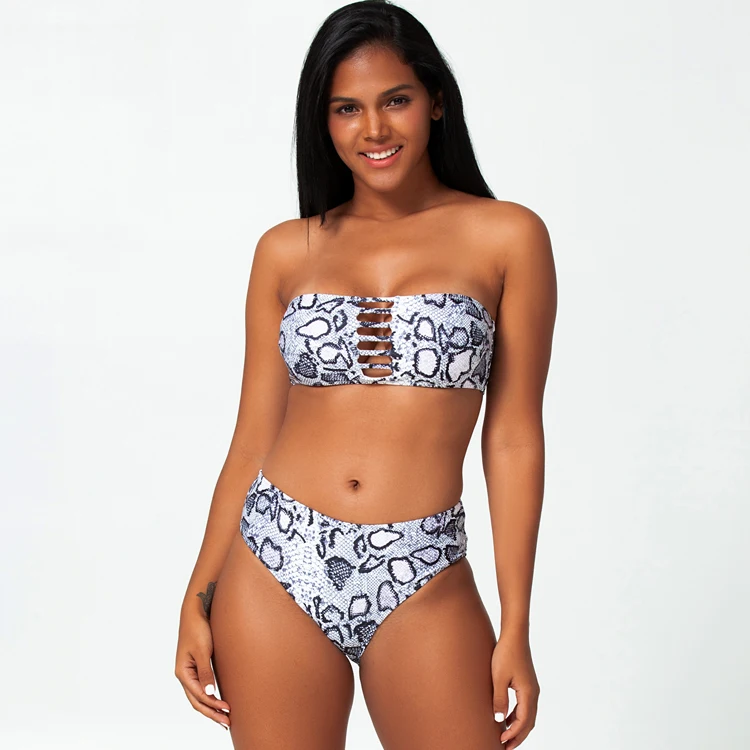 hot sale sexy leopard print swimsuit beautiful beach wear girl bikini with bandage