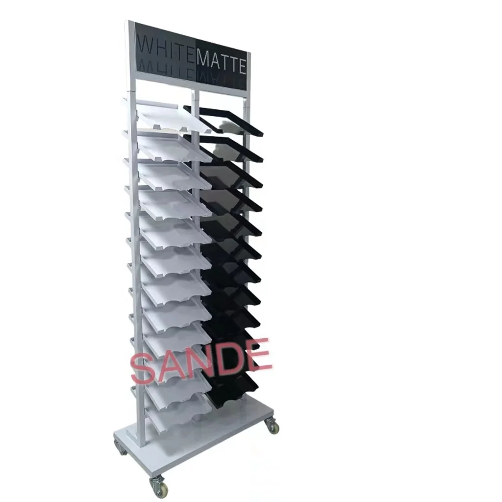SANDE Sale Tile Granite Marble Mosaic Sample Floor Standing Rack Slab Stone Quartz Display Stand