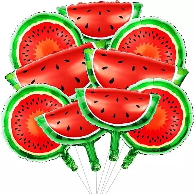 Watermelon Foil Balloons Watermelon Mylar Balloons Cartoon Fruit Foil Balloons for Summer Themed Birthday Baby Shower Wedding