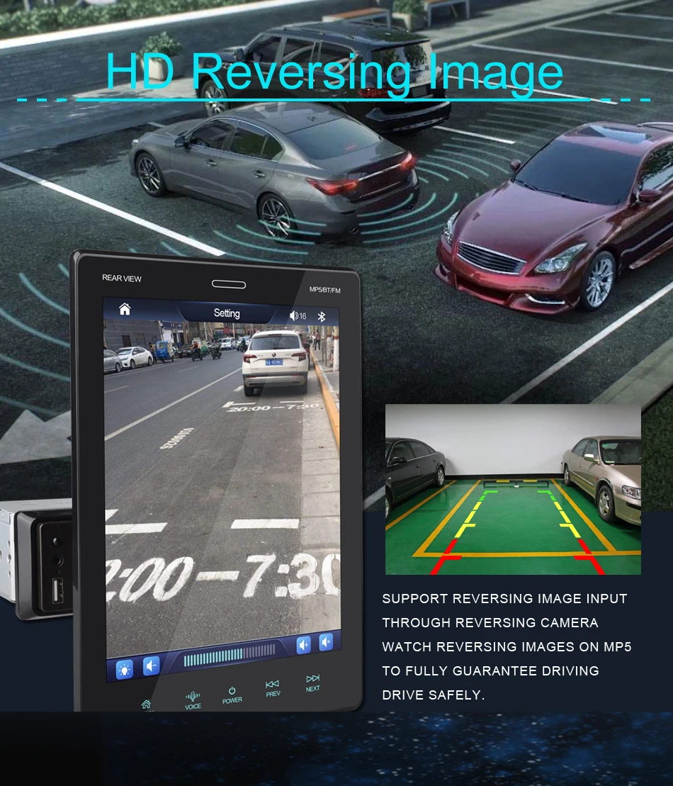 9.5 Inch 1 Din Android Car Dvd Player With Fm Radio Universal 1080p Rear Camera Auto Radio Auto Android Car Radio
