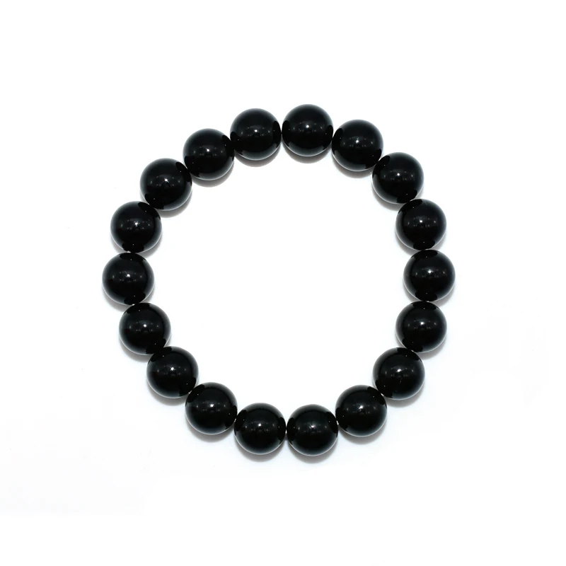 Trade Insurance High Grade 4/6/8/10/12MM Natural Black Tourmaline Bracelet