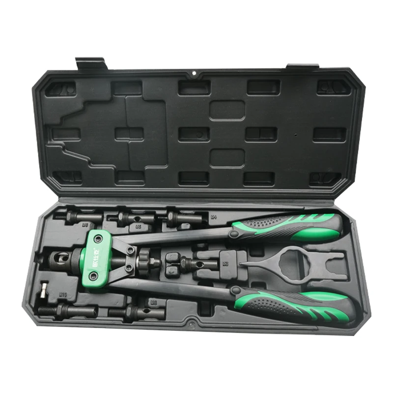 Ручной тип ручной гайки клепальщик алюминиевый фонарь заклепки инструменты