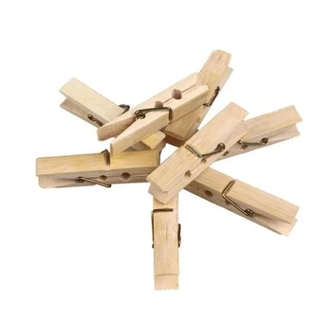 Small Natural Wood Pegs Clothes Peg Wooden Clothespins for Clothes Photo