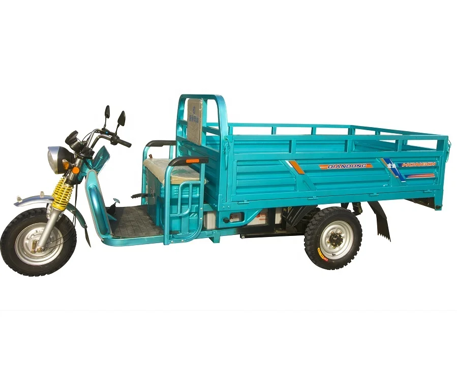 Heavy Duty Long Range 60v 120AH 2.2m Cargo Box Three Wheel Electric Cargo Tricycles for Farm